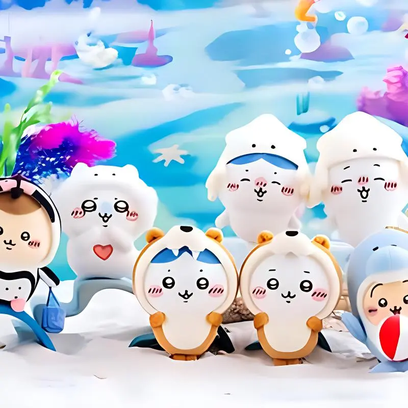 Chiikawa Aquarium Collection Dolls Plush Pendant Dolls 14cm Height Plush Pendant 14cm Height-2
