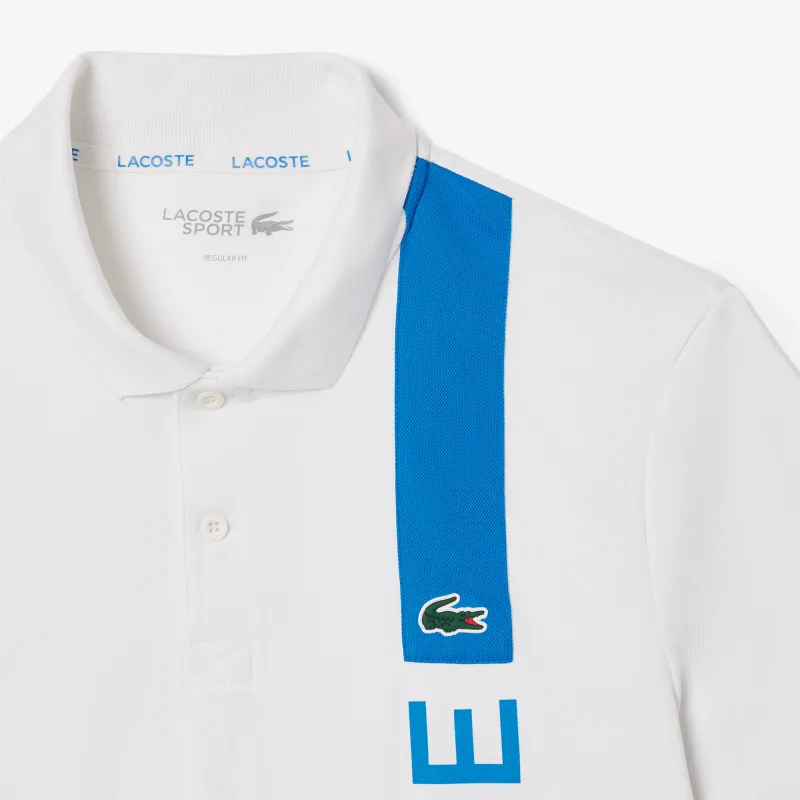 LACOSTE Polo Shirt Men's White/Blue-3