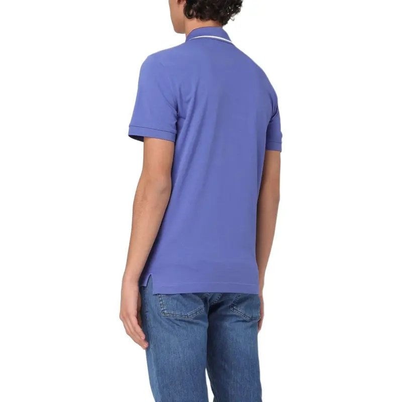 EMPORIO ARMANI EA7 Polo Shirt Men's Purple-3