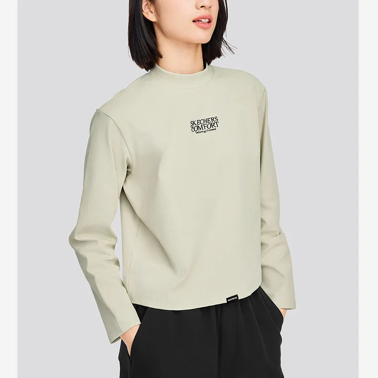 Skechers Regular T Shirt Women's Light Brown-1