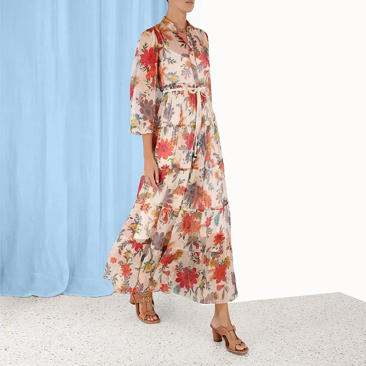 Zimmermann Long-Sleeved Dresses Women's Cream-3