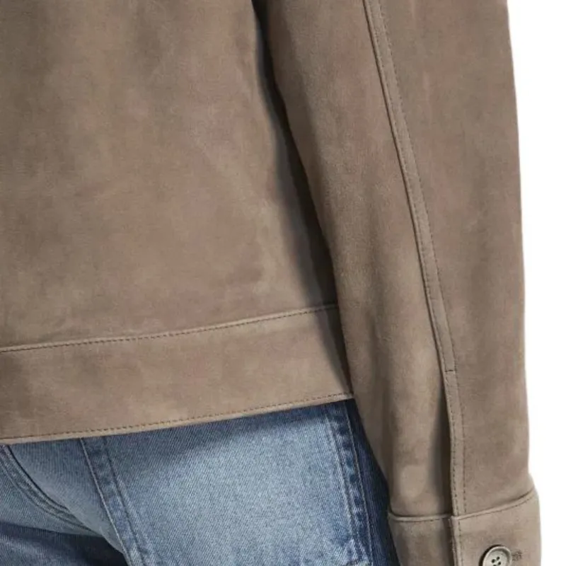AMIPARIS Paris Leather Buttoned Jacket-4