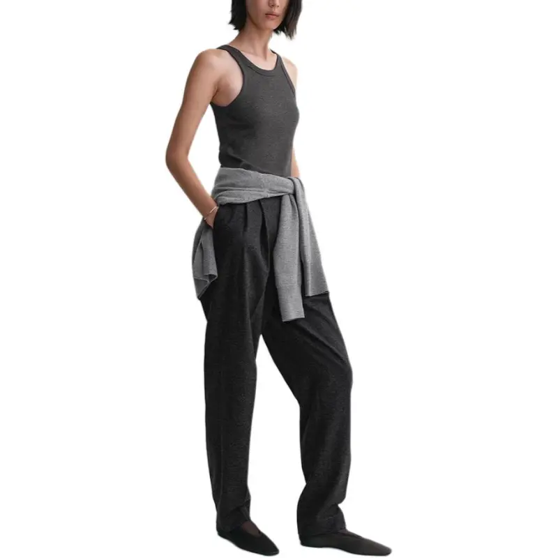 TOTEME Sleeveless Ribbed Tank Top-2