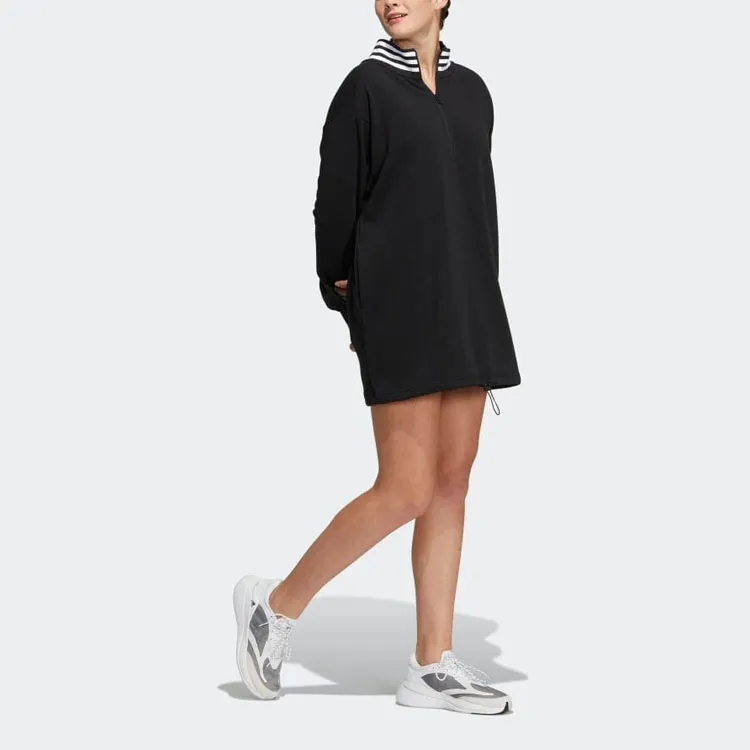 Adidas Long-Sleeved Dresses Women's Black-3