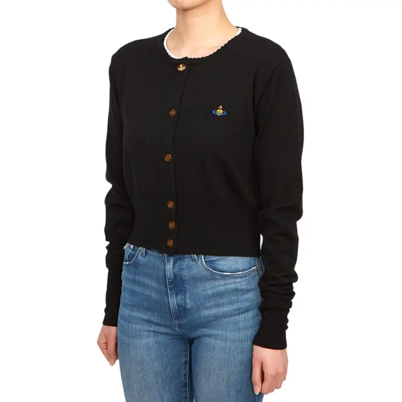 Vivienne Westwood Orb Embroidered Cropped Cardigan-6