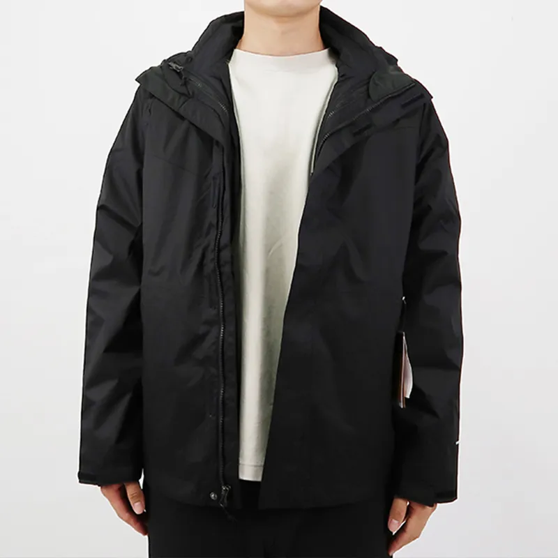 THE NORTH FACE City Outdoor Collection Outdoor Hiking Waterproof And Windproof Windbreaker Jacket Men's Black-4