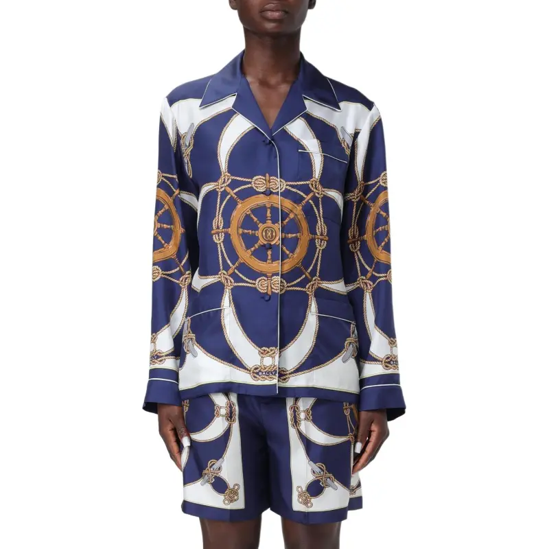 BALLY Graphic Printed Button Up Shirt-2