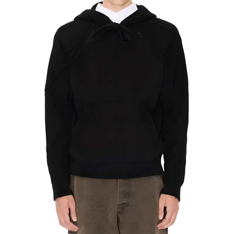 KENZO Hand Embroidered Cable Knitted Hoodie-3