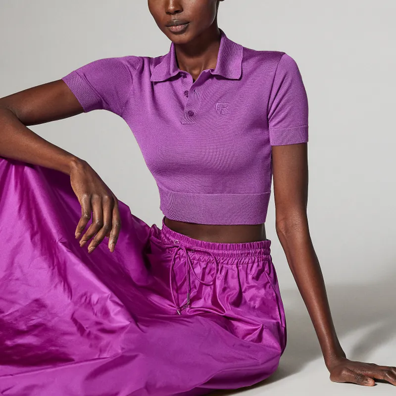 Ralph Lauren Collection SS23 Polo Shirt Women's Purple-3