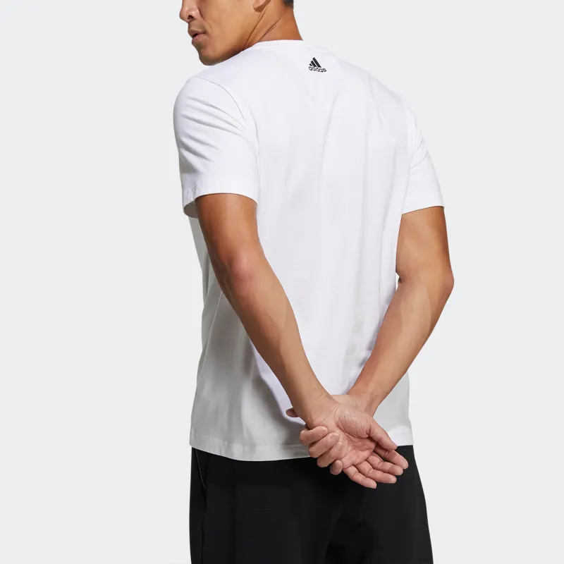 Adidas Set-in Sleeve T-Shirt Men's White-3