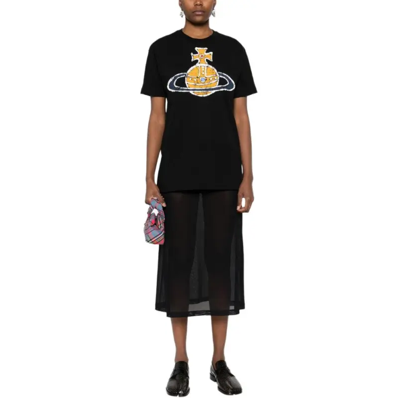 Vivienne Westwood Orb Printed Crewneck T Shirt-2