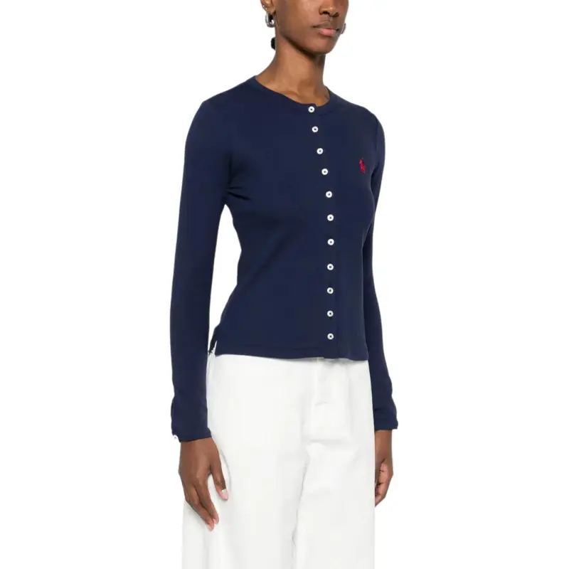 Polo Ralph Lauren Long Sleeve Cardigan Newport Navy-2