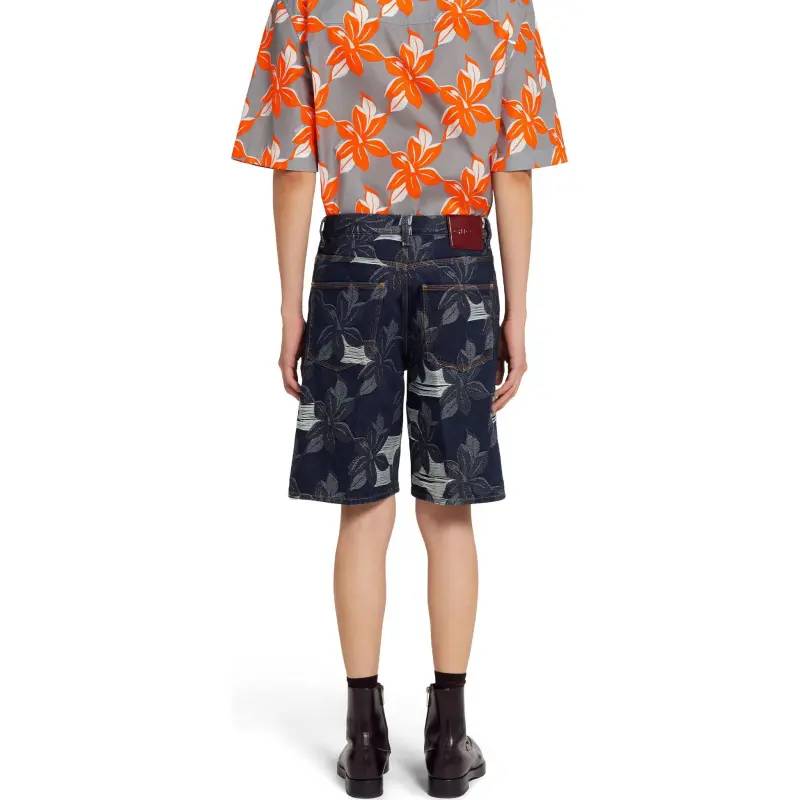 GUCCI Denim Jacquard Pants-3