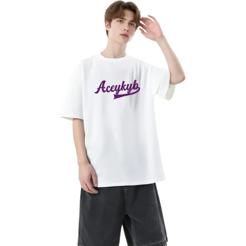 YK&YB T Shirts Unisex White-1