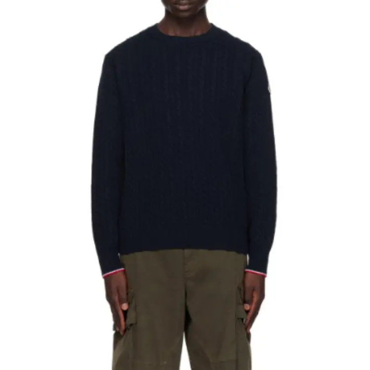 Moncler Cable knit Virgin Wool Blend Jumper-3