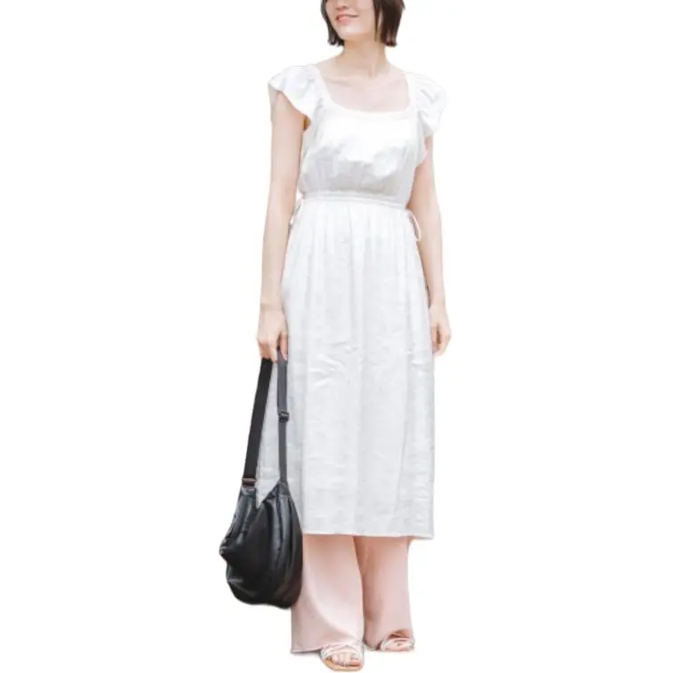UNIQLO Short-Sleeved Dresses Women's White-3