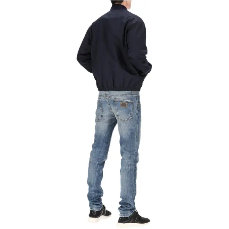 Ami Compact Satin Zipped Bomber-4