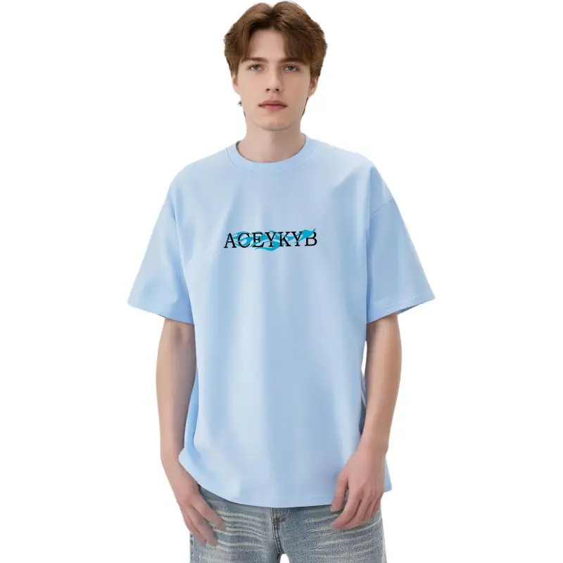 YK&YB T Shirts Unisex Sky Blue-4
