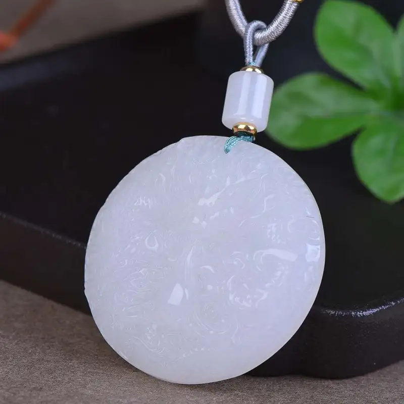 Grace Golden Silk Jade Necklaces Unisex-2