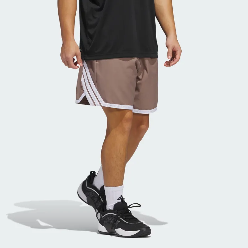 Adidas SS25 Basketball Shorts Men's Trace Brown-3