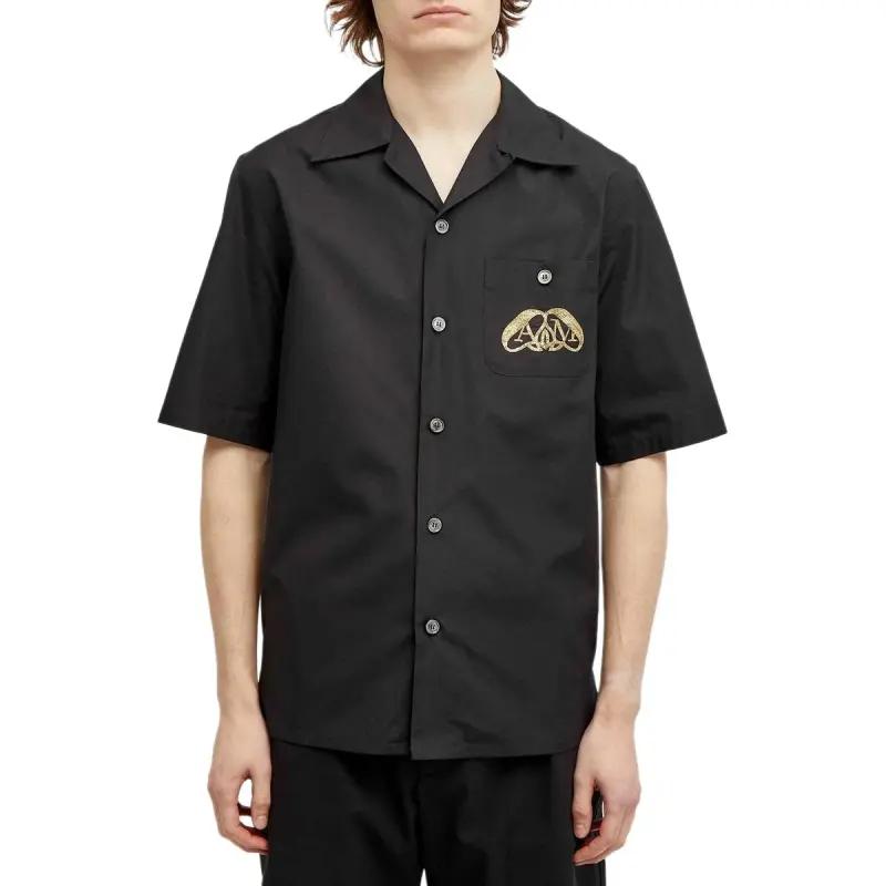 Alexander McQueen The Seal Embellished Buttoned Shirt-2