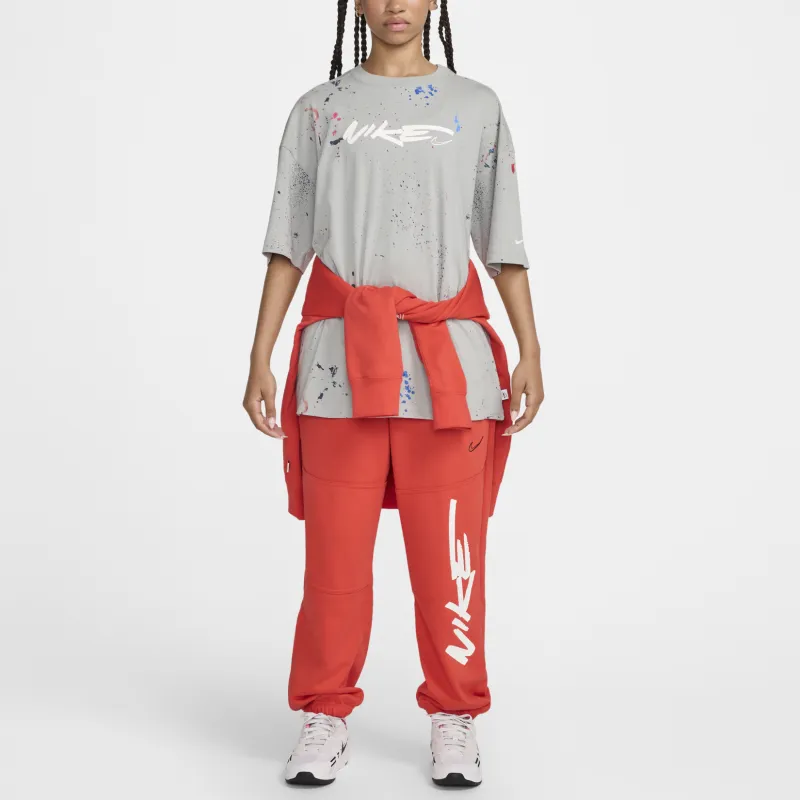 Nike Sportswear Drop Shoulder Sleeve T-Shirt Women's Tone Gray-2