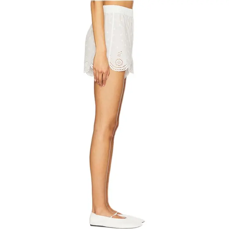 LOVESHACKFANCY Casual Shorts Women's White-2