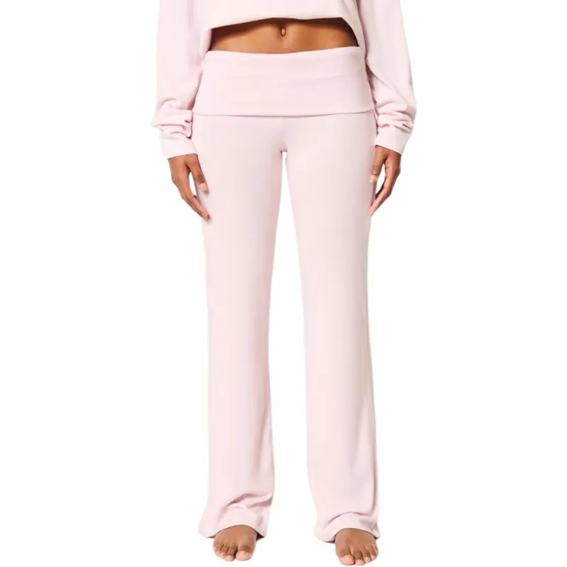 Hollister Pajama Pants Women's Pink-1