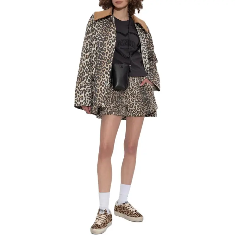 R13 Distinctive Patterned Casual Shorts-3