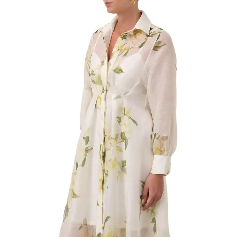 Zimmermann Harmony Floral-Printed Draped Midi Dress-5