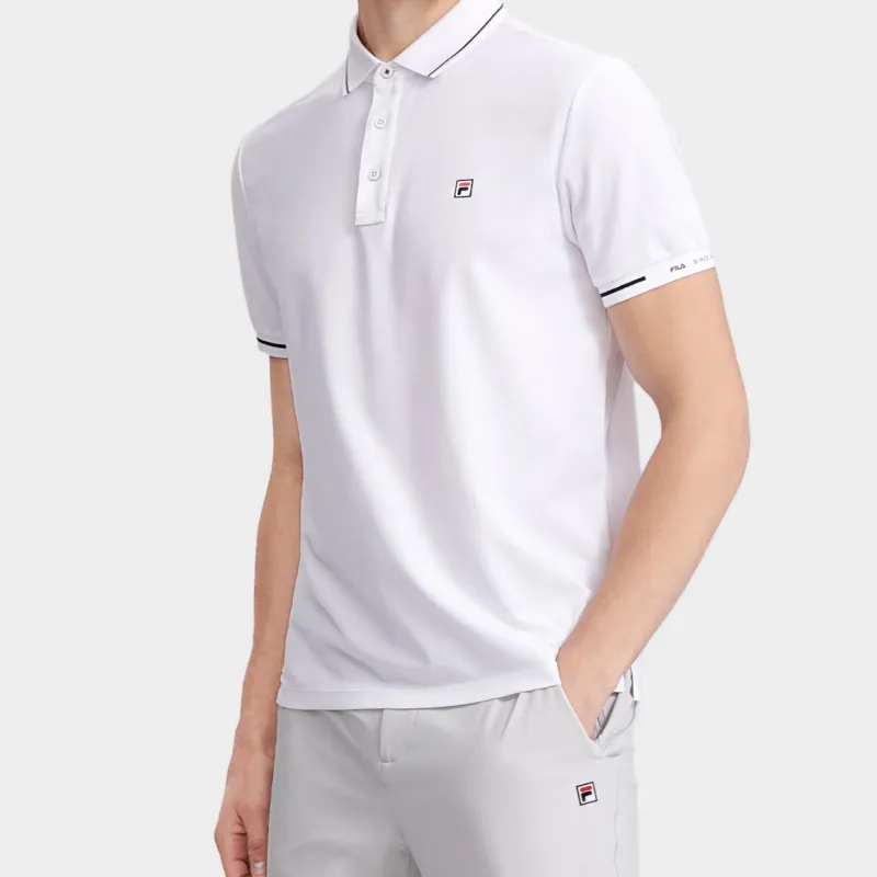 FILA Polo Shirt Men's Standard White-4
