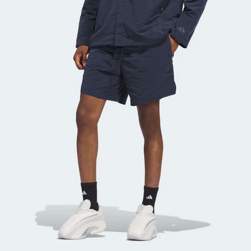adidas BASKETBALL COLLECTION CHAPTER 03 Woven Shorts Blue-4