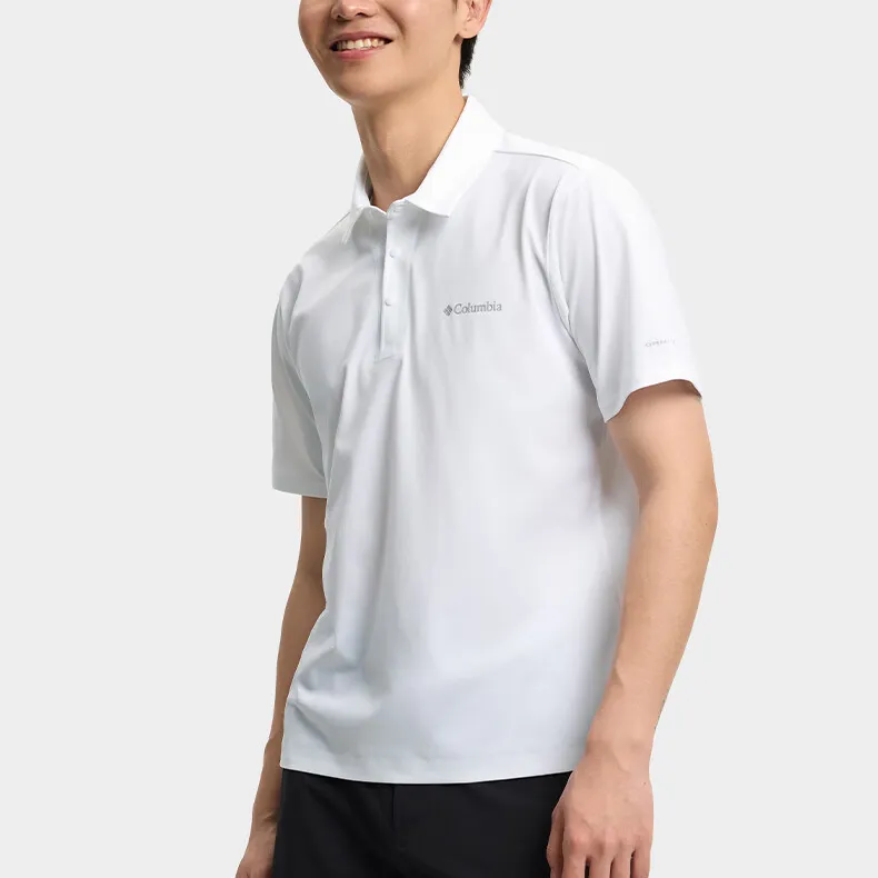 Columbia Transit Polo Shirt Men's White-4