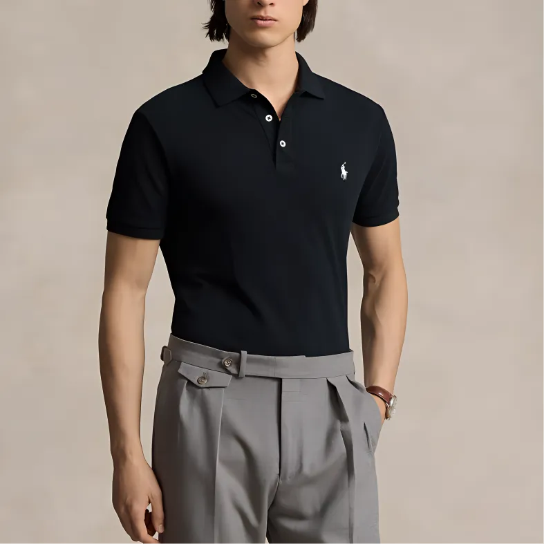Polo Ralph Lauren FW24 Polo Shirt Men Black-2
