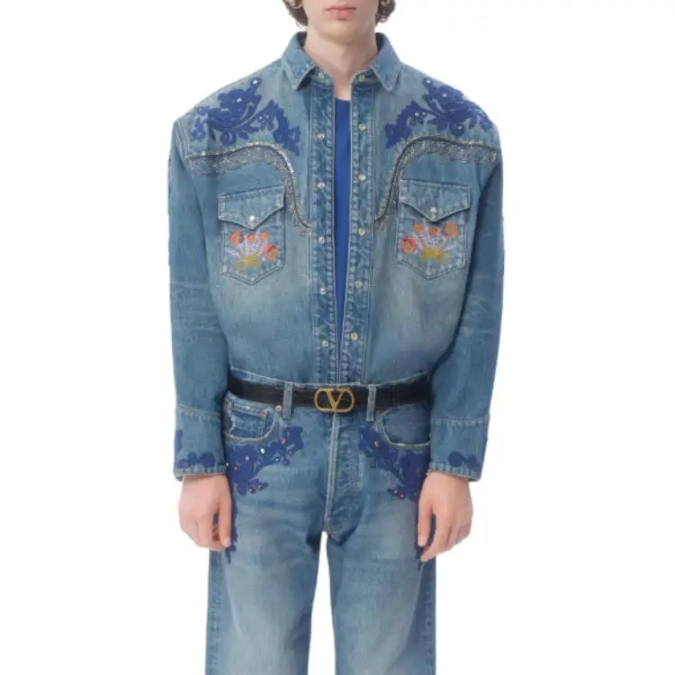 Valentino Shirts Men Blue-2