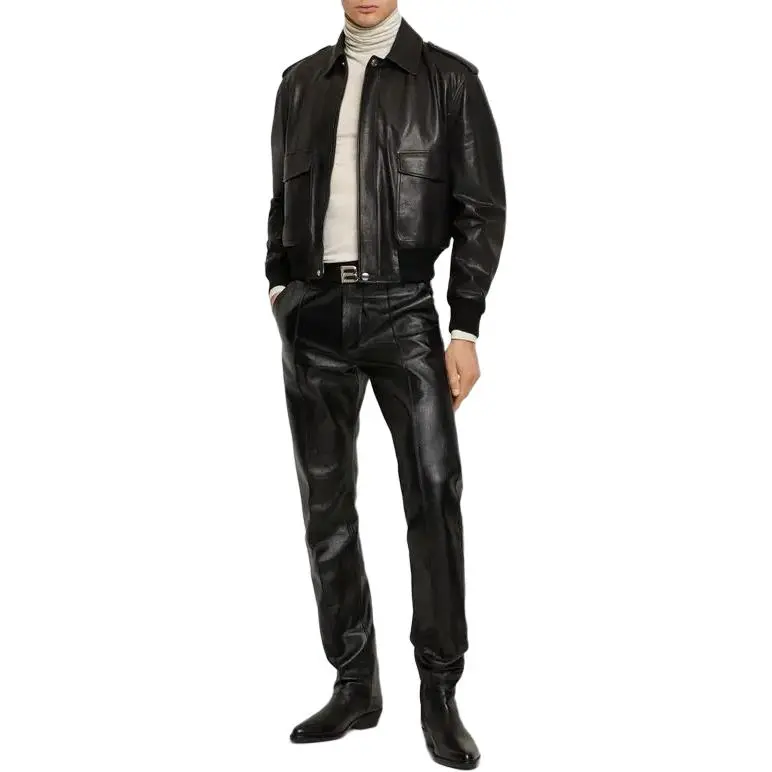 BALLY Leather Bomber Jacket-2