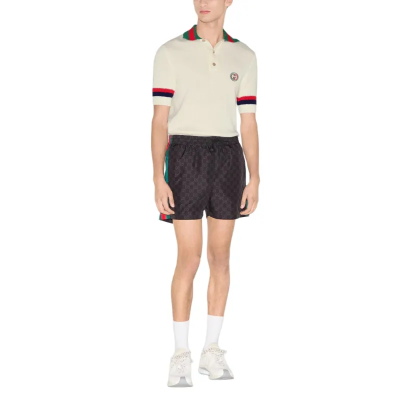 GUCCI Gg Jacquard Nylon Swim Shorts-2