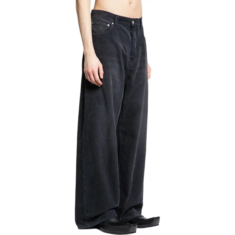 Balenciaga Logo Patch Baggy Pants-5