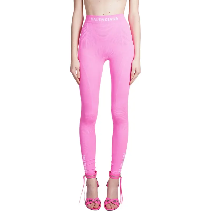 Balenciaga Athletic Leggings 'Neon Pink'-3