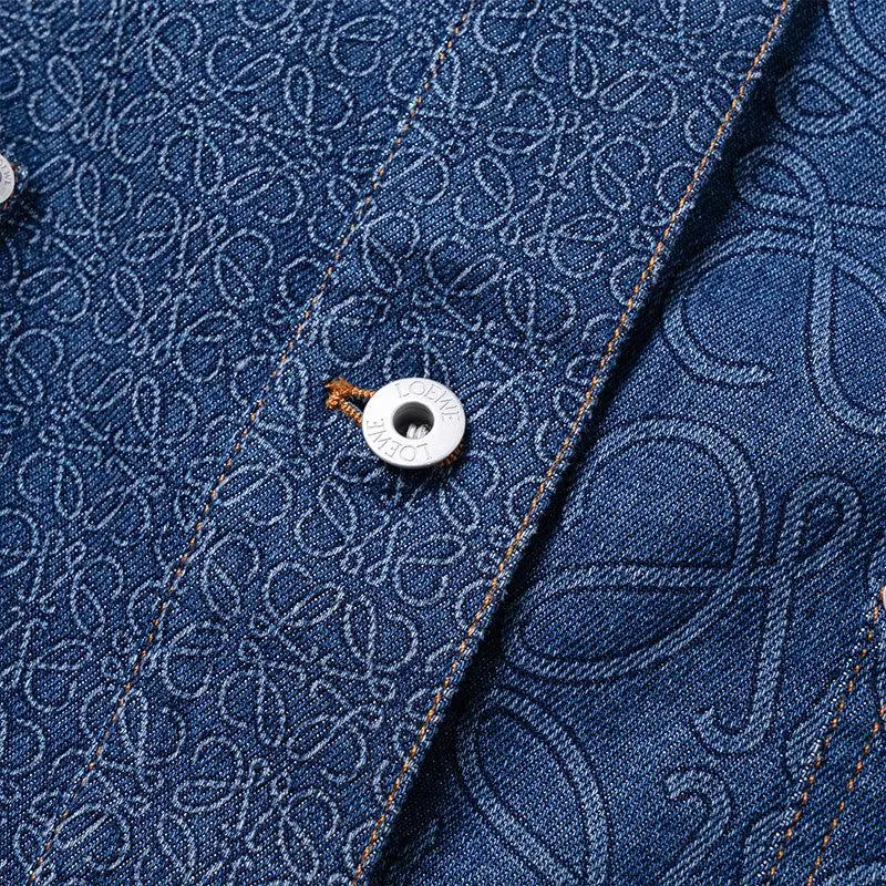 LOEWE Anagram Workwear Denim Jacket 'Indigo'-7