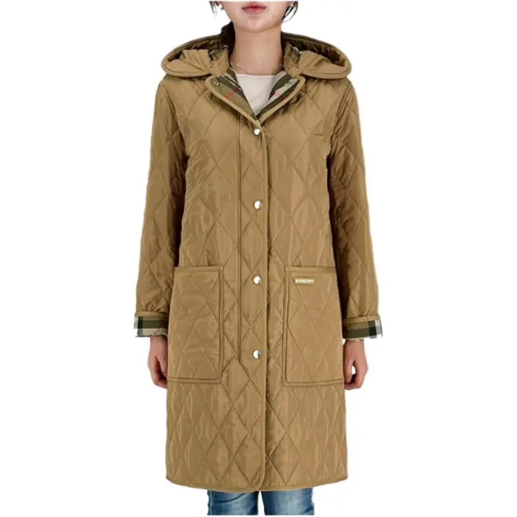 Burberry Puffer Jacket Women's Beige-4