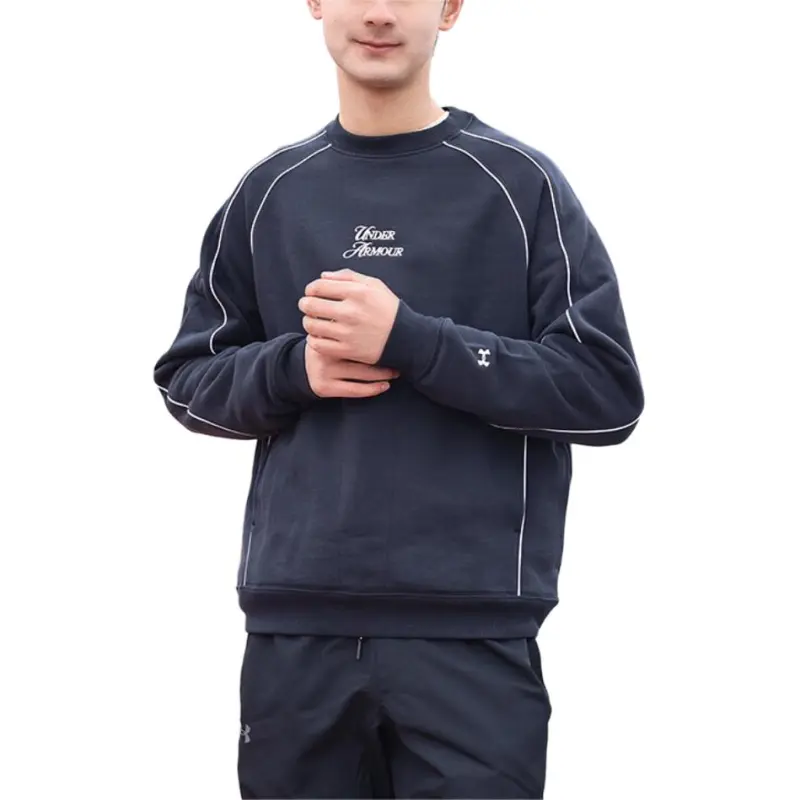Under Armour Sports Club Sweatshirt Men's Black-2
