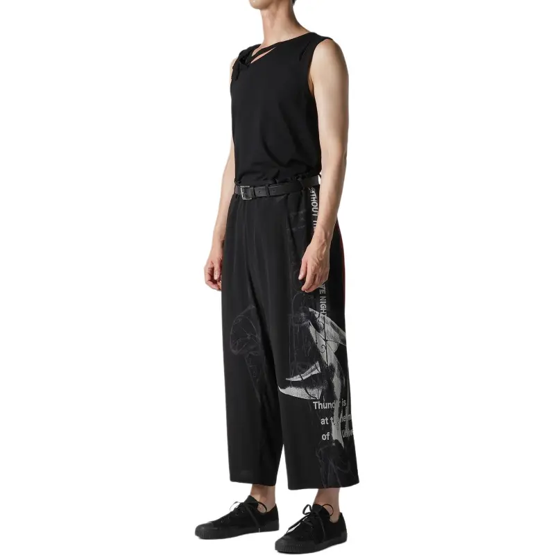 Yohji Yamamoto Pour Homme SS25 Casual Pants Men's Black-5