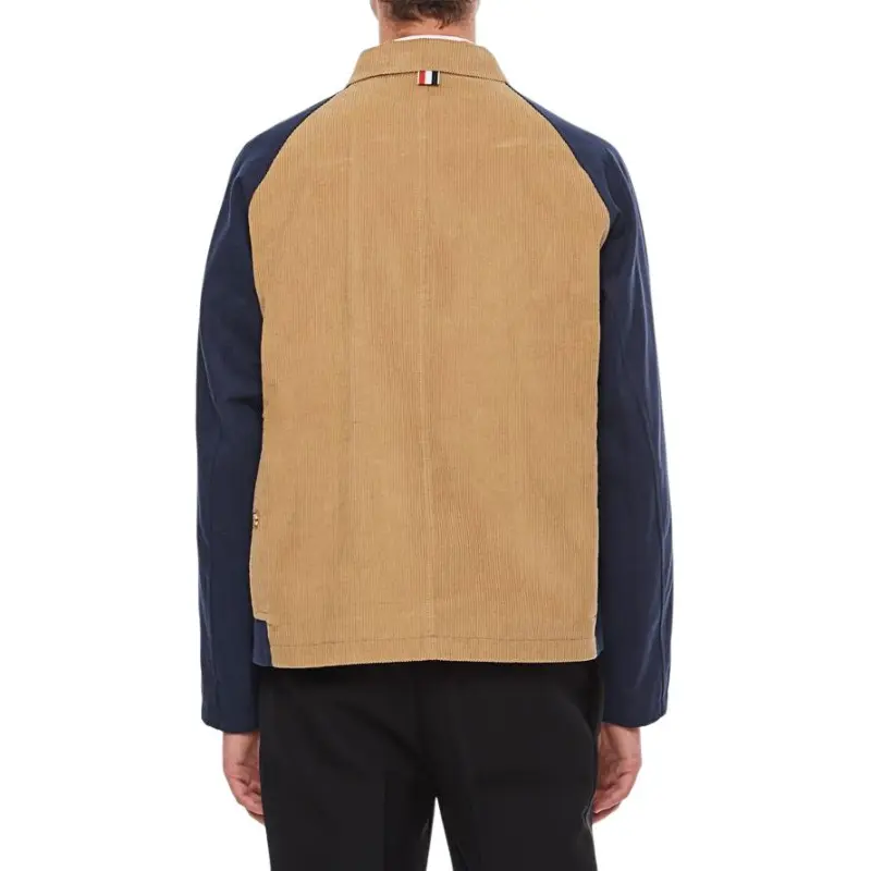THOM BROWNE Corduroy Panelled Shirt Jacket-4