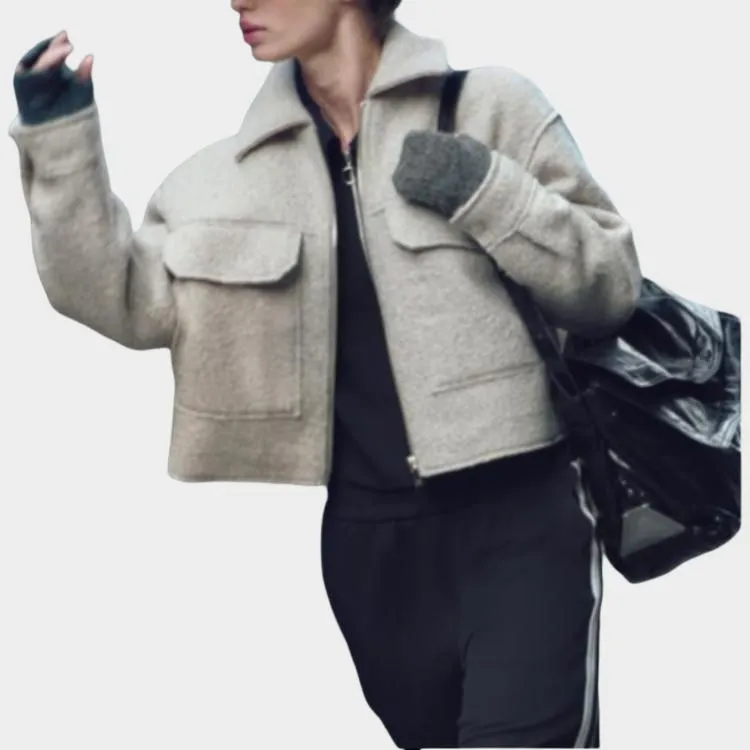 ZARA Jackets Coats Women's Beige-3