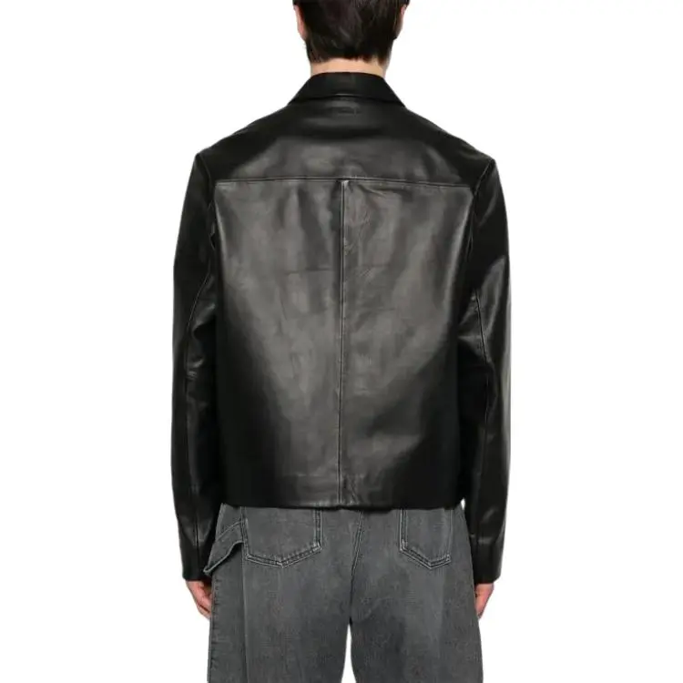 Calvin Klein Leather Shirt Jacket-3