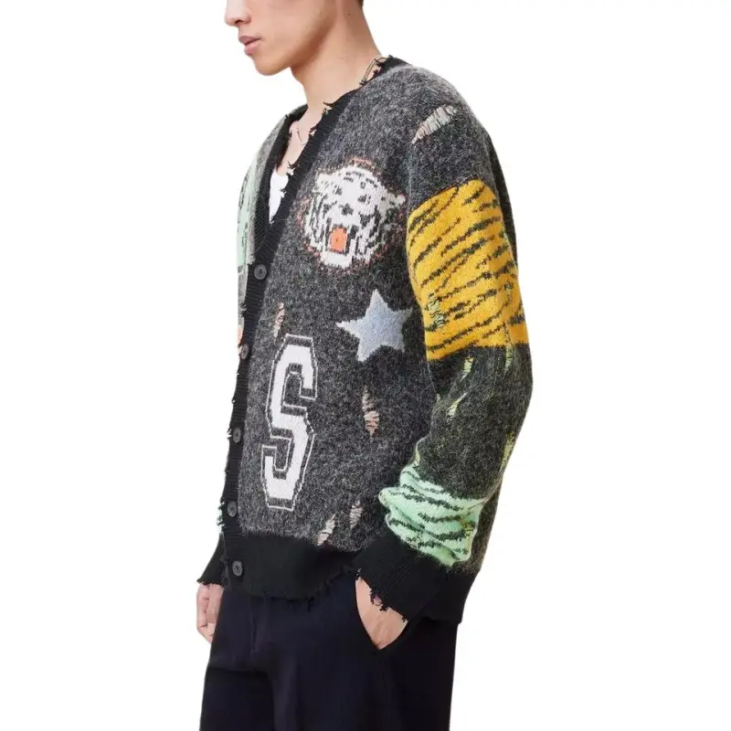 ALLSAINTS Graphic Intarsia Knitwear-1