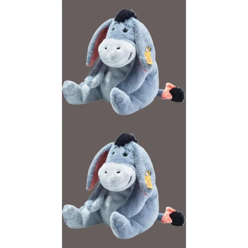 Steiff Little Donkey Blue Gray Dolls Plush Doll 25cm High-1