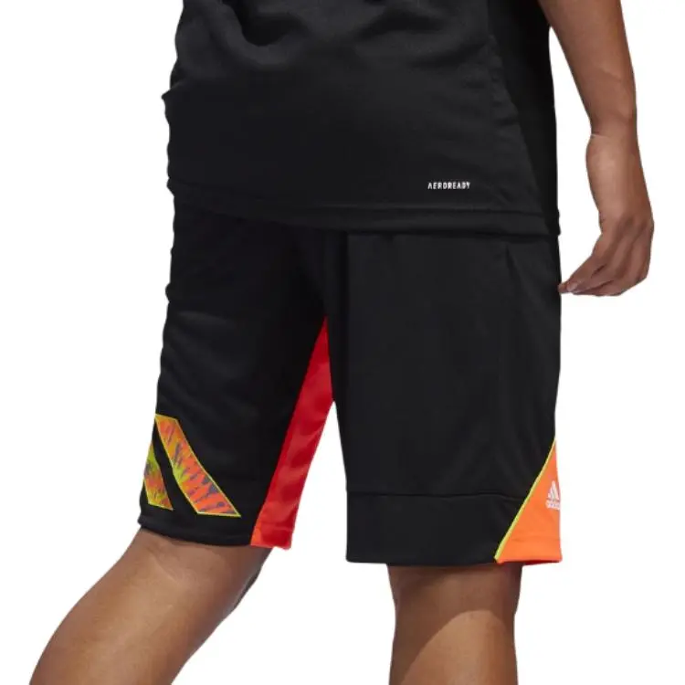Adidas AEROREADY Sports Shorts Men's Orange/Black-3
