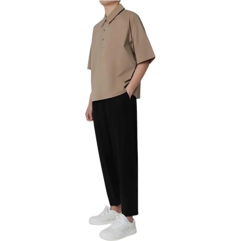 Hacikis T Shirts Men Wheat-3